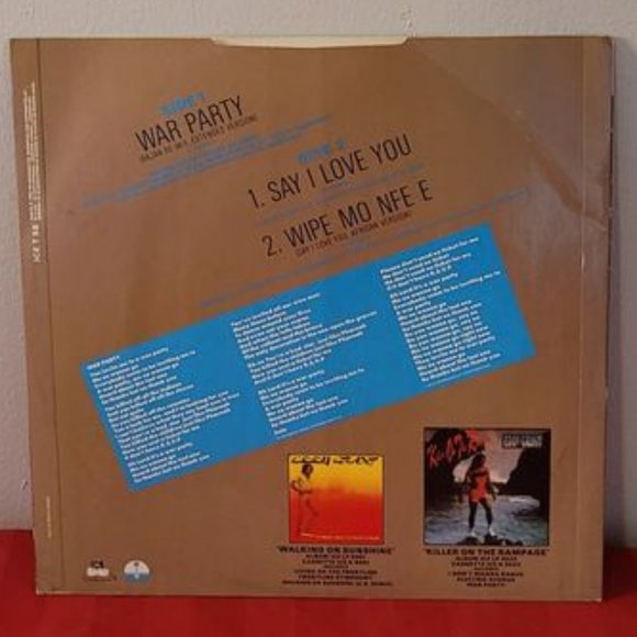 VINTAGE 1983, EDDY GRANT, WAR PARTY 12" E.P.!!! - Picture 6 of 6